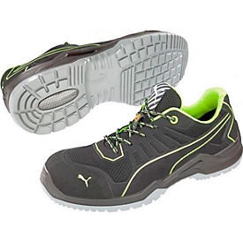 Calzado de seguridad ESD Puma Safety Fuse TC Green Low, sin metal, S1P, talla 40