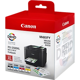 Canon inktcartridges PGI-2500XL BK/C/M/Y, 4 stuks