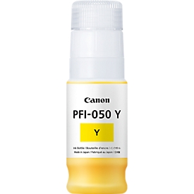 Canon inktfles PFI-050Y, 70 ml, enkele verpakking, geel