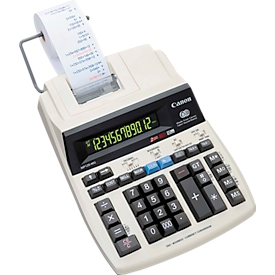 Canon MP120-MG ESII druckender Rechner, 12-stelliges Pure Green Display, Farbrollendrucker, Netzbetrieb inkl. Netzteil, für Buchhaltung/Kasse