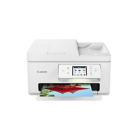 Canon Multifunktionsdrucker PIXMA TS7750i, 3-in-1, Farbtintenstrahl, mit automatischem Dokumenteneinzug, WLAN, DIN A4, weiß
