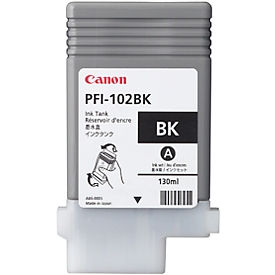 Canon PFI-102BK inktcartridge, zwart, 130 ml