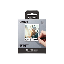 Canon XS-20L - Farbe (Cyan, Magenta, Gelb) - Farbbandkassetten- und Papier-Kit - für SELPHY Square QX10