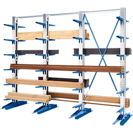 Cantilever rack KRM, 2000 x 3000 mm, cantilever arm 400 mm