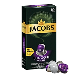 Capsules de café Jacobs Lungo 8 Classico, café torréfié, 10 x 52 g, compatible Nespresso®, certifié UTZ
