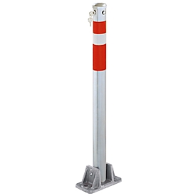 Car Parking Post, top part red/white, different locking