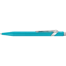 Caran d'Ache Kugelschreiber 849 COLORMAT-X, Metallclip, Druckmechanik, türkisblau