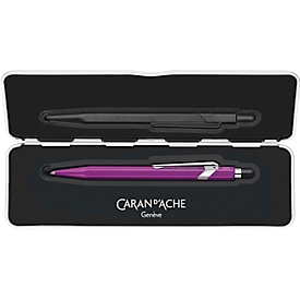 Caran d'Ache Kugelschreiber 849 COLORMAT-X, mit Slimpack, Metallclip, Druckmechanik, violett