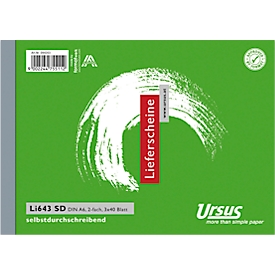 Carnet de bons de livraison A6 3x40 format paysage