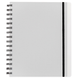 Carnet de notes Easy, A5, KolmaFlex, 100 feuilles, 5 mm, quadrillé, incolore