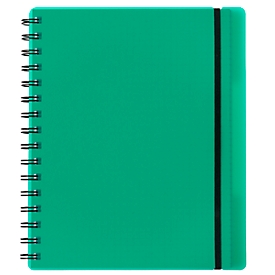 Carnet de notes Easy, A5, KolmaFlex, 100 feuilles, 5 mm, quadrillé, vert