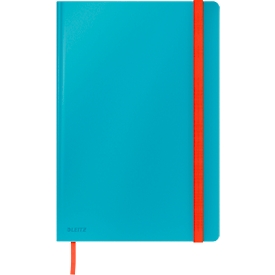 Carnet de notes Leitz Cosy, DIN B5, quadrillé, papier 100 g/m², 80 feuilles, couverture rigide, bleu