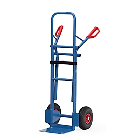 Carretilla para sillas / carretilla apilable, capacidad de carga de 300 kg, ruedas neumáticas
