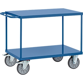 Carrito de transporte con plataformas de chapa de acero,  L 1197 x An 609 x Al 900 mm