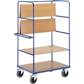 Carro con pisos, 3 pisos plegables, 1000 x 800 mm