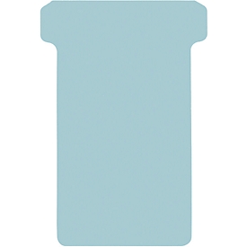 Cartes à rainure en T, format 2, L 48 x H 85 mm, pour éléments de panneau 63/48 mm, étiquetables, papier certifié FSC®, bleu, 100 pcs.