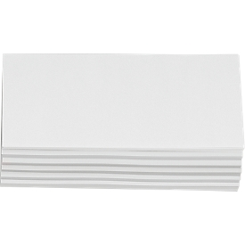 Cartes de modération - carton - rectangle - 95 x 205 mm - blanc - 250 p.