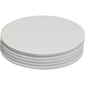 Cartes de modération - carton - rond- 110 x 190 mm - blanc - 250 p.