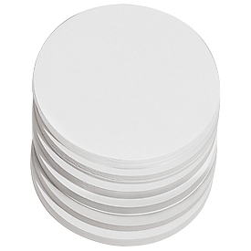 Cartes de modération - carton - rond - Ø 95 mm - blanc - 250 p.