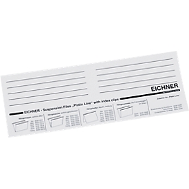 Cartes enfichables EICHNER, pour organisateur