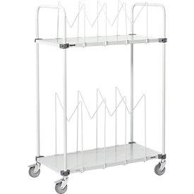 Carton trolley series TPB, 2 levels, 8 arched subdividers, movable