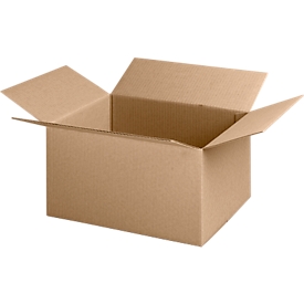 Cartons d'emballage en carton ondulé, l. 92 x P 192 x H 120 mm, rectangulaire