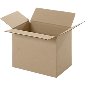 Cartons pliables et ondulés, 1 cannelure, 200 x 150 x 150 mm
