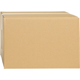 Cartons pliables et ondulés, 1 cannelure, 325 x 295 x 160 mm, brun