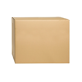 Cartons pliables et ondulés, double cannelure, 600 x 500 x 500 mm, brun