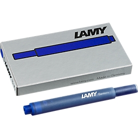 Cartouche d'encre LAMY T10, contenu 1,25 ml, bleue, 5 pièces