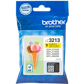 Cartouche d'encre originale Brother LC-3213Y, pack individuel, jaune