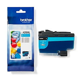Cartouche d'encre originale Brother LC-426XLC, pack individuel, cyan