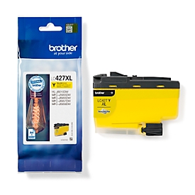 Cartouche d'encre originale Brother LC-427XLY, pack individuel, jaune