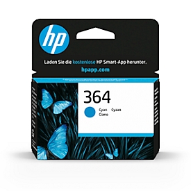 Cartouche d'encre originale HP 364, pack individuel, cyan