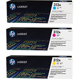 Cartouche d'impression Color LaserJet CF440AM HP, LOT cyan + magenta + jaune