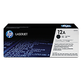 Cartouche d'impression LaserJet Q2612A HP, noir