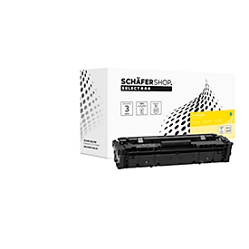 Cartouche de toner Schäfer Shop Select, compatible avec HP 207X (W2211X), puce d'origine du fabricant, environ 2 450 pages A4, cyan