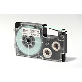 CASIO® writing tape XR-9WE1, 9 mm wide, white