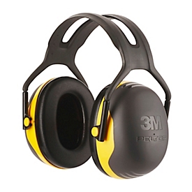 Casque antibruit 3M PELTOR™ X2A, EN 352 1:2020, valeur SNR 31 dB, serre-tête ajustable, jaune-noir, 1 pièce