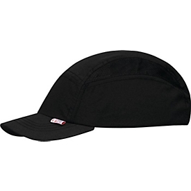 Casquette à enfoncer VOSS Cap modern style, EN 812:1997, microfibre noir, taille 52-63 cm, longueur de visière 50 mm