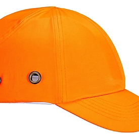 Casquette antichoc Portwest PW59, visière de 70 mm, trous d'aération, taille réglable, EVA et coton, orange