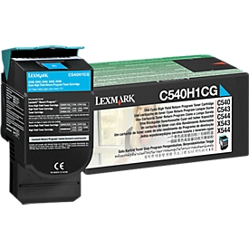 Cassette de toner C540H1CG Lexmark, cyan