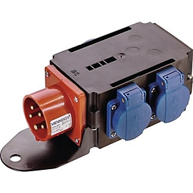 CEE adapter MIXO SAAR 1xCEE stekker 400V,16 A,5-polig IP44 AS-SCHWABE