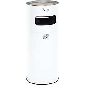 Cendrier poubelle H 100, blanc