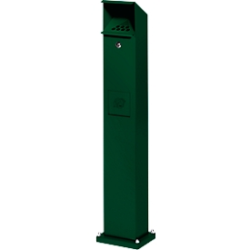Cendrier poubelle pour l'extérieur, vert mousse