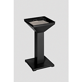 Cendrier sur pied carré, anthracite