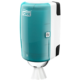 Centerfeed dispenser TORK® Mini, turquoise/wit