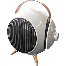 Ceramic fan heater LIMA, 1200 W, 2 heating levels &amp; 1 ventilation level, automatic horizontal oscillation &amp; manual vertical oscillation, overheating &amp; tilt protection, brown-white