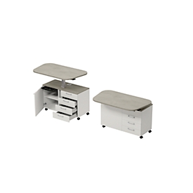 Céramique multi-niveaux gris/blanc
