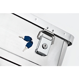 Cerradura de cilindro Alutec, para cajas de aluminio, disponible con llave igual o diferente, con llave diferente